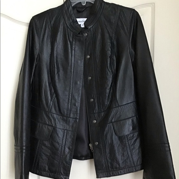 Black leather jacket - Picture 1 of 3